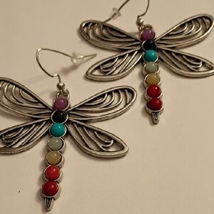 Colorful Dragonfly Earrings